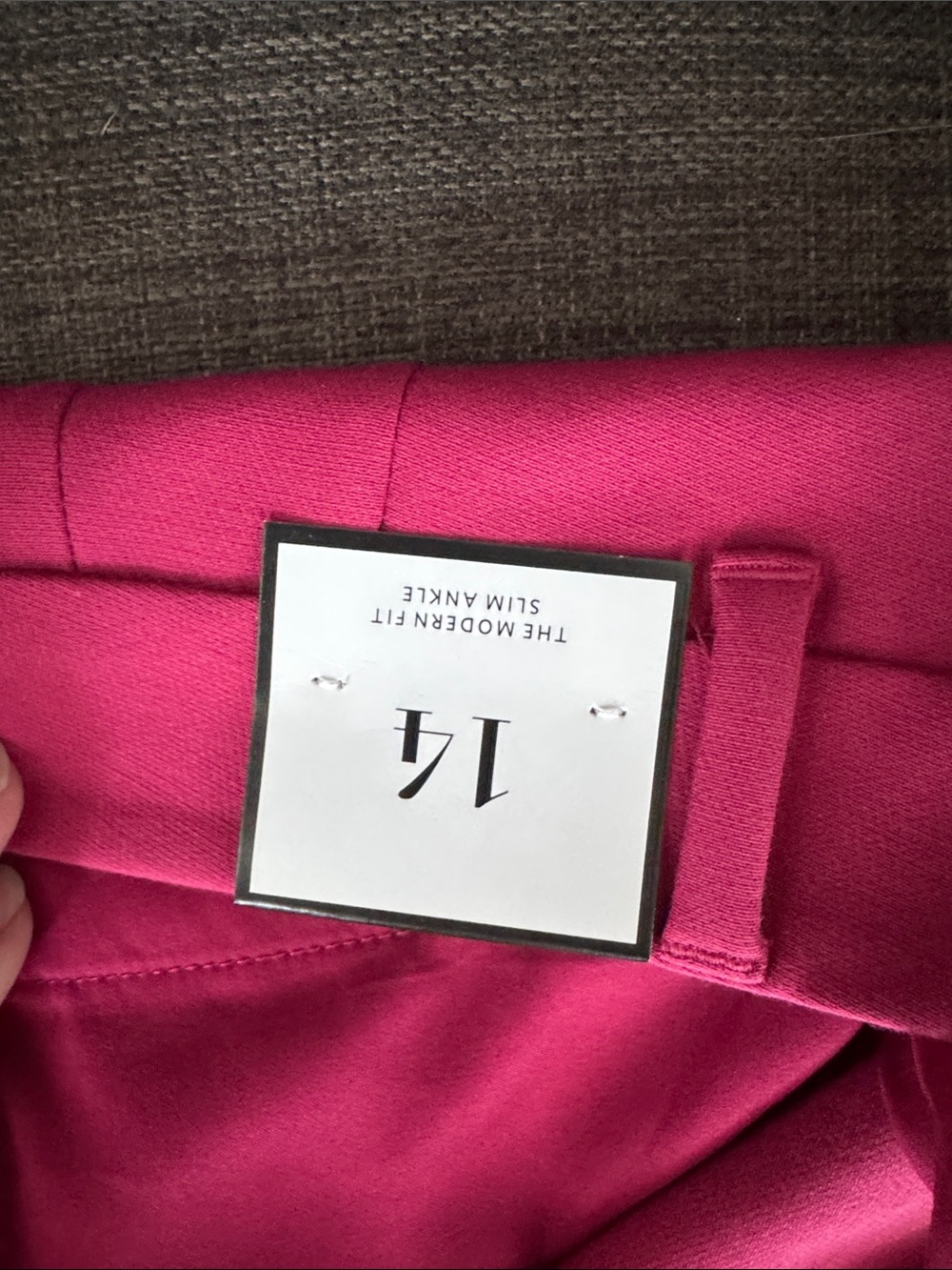 White House Black Market Slim Fit Ankle Pink Dress Trousers - Picture 4 of 6